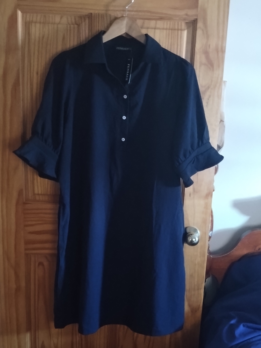 Navy Blue Shift Dress   Large